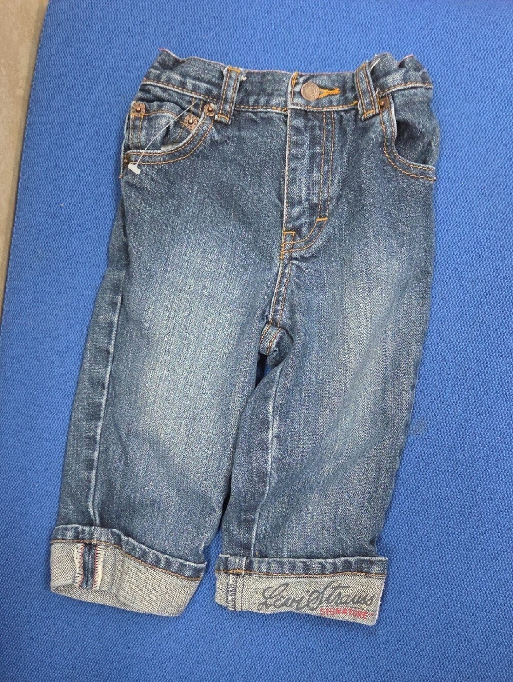 Y2K Levi’s Baby Toddler Jeans Rolled Cuff Size 12 Months